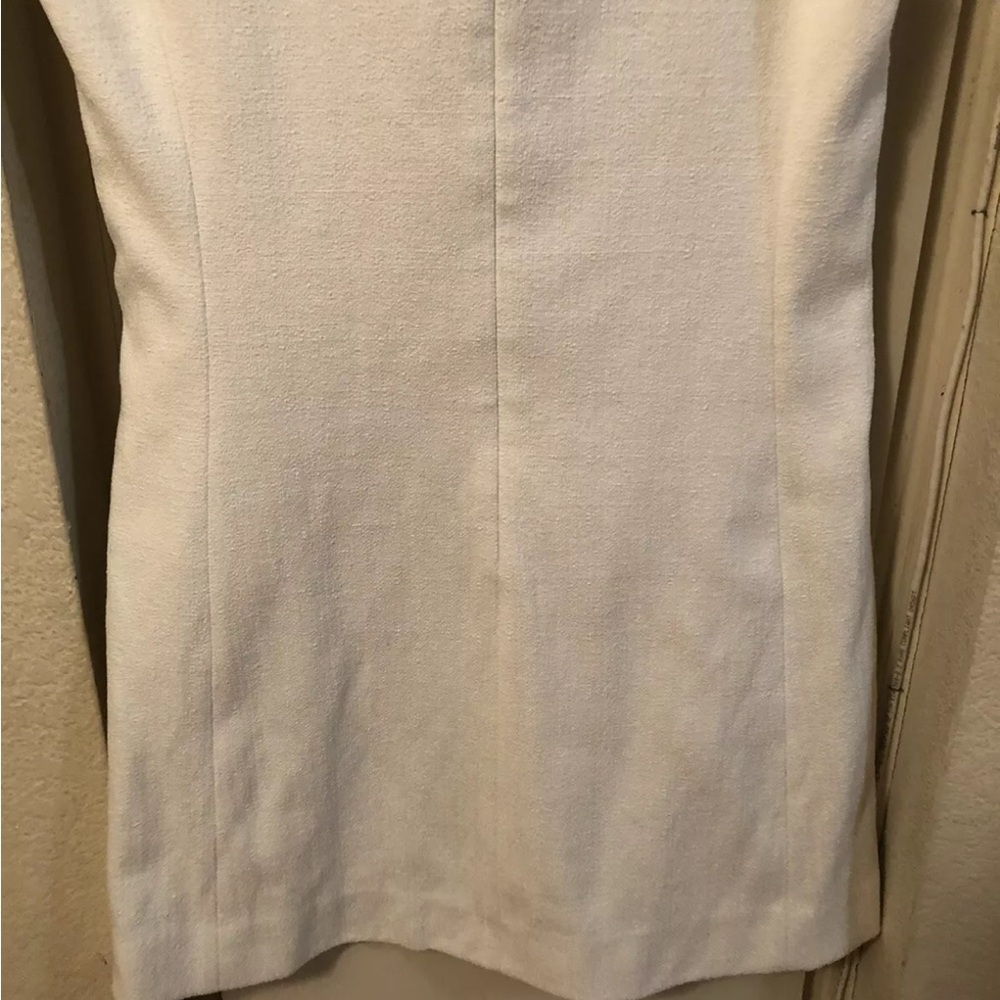 l'agence white tweed look sleeveless dress sz 4 - Picture 7 of 8